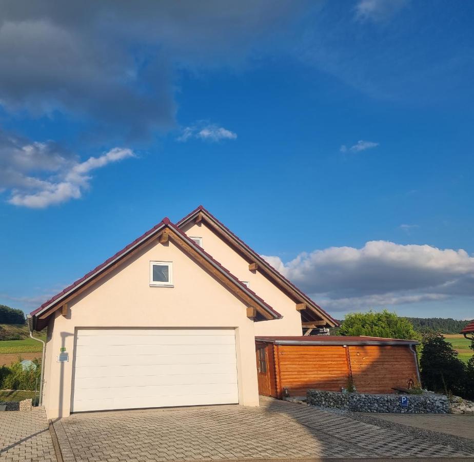 Ferienwohnung Biosphaerenblick Münsingen Eksteriør bilde